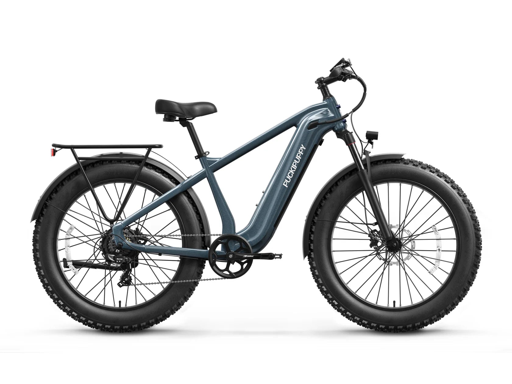 PUCKIPUPPY Electric Bike for Adults 28mph Top Speed 60Miles Max Range 960W Peak 26