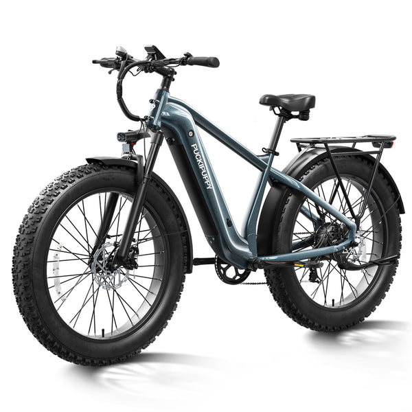 PUCKIPUPPY Electric Bike for Adults 28mph Top Speed 60Miles Max Range 960W Peak 26