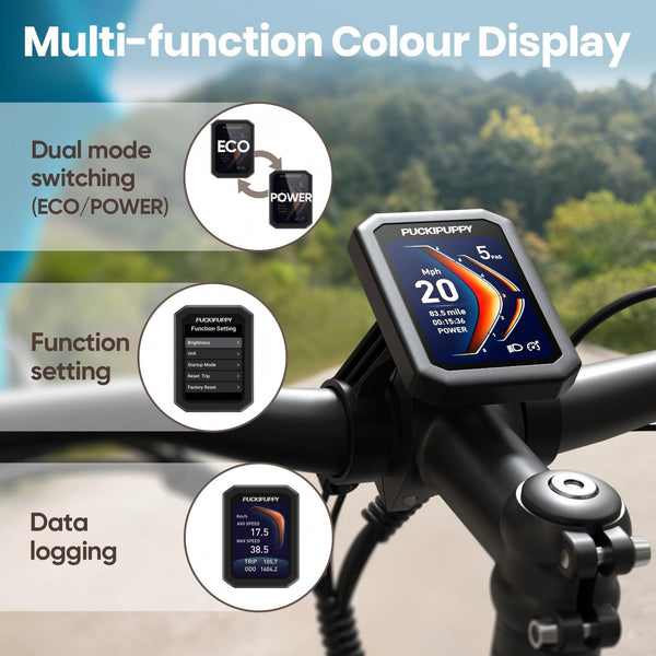 PUCKIPUPPY 960W Peak Electric Bike for Adults Step Through E-Bike 28mph Max Speed 60Miles Range 26